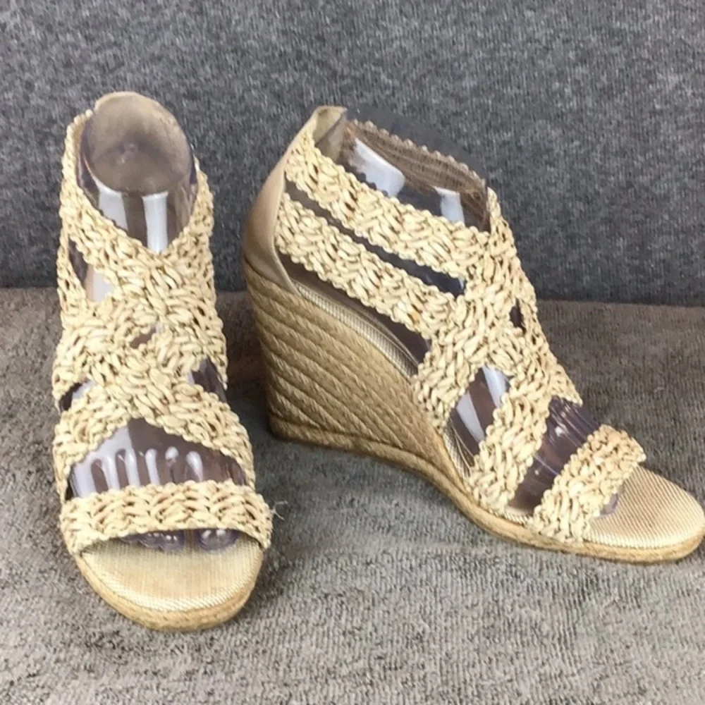 Jean-Michel Cazabat Espadrilles Wedge Sandals Sz‎ 8.5